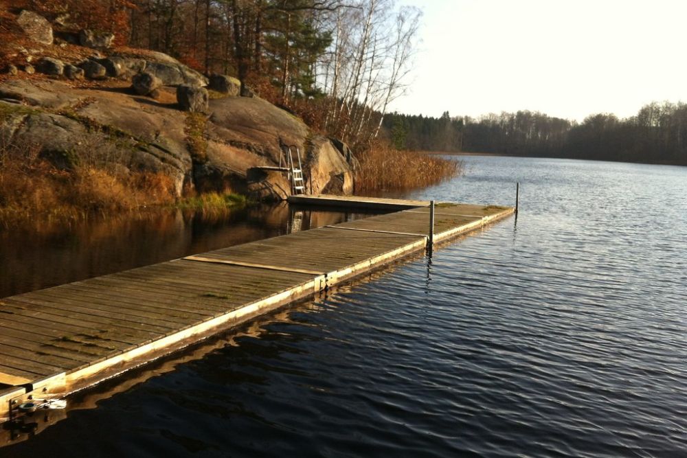 Svartasjöns badplats i Karlshamn